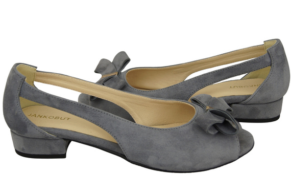 Schuhe Damensandalen Graues natürliches Wildleder 994 Kombination aus Stil und Komfort ElitaBut