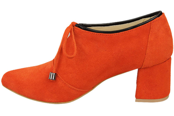 Damenschuhe Orange Schuhe Natursamtleder 183 ElitaBut
