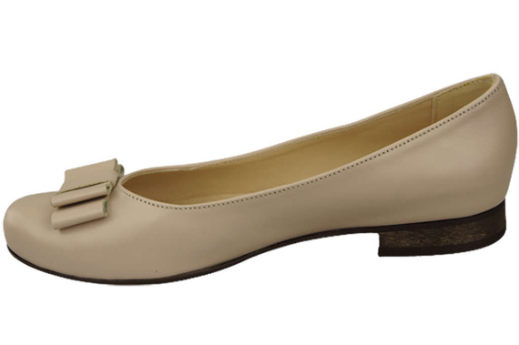 Damen Ballerinas Naturleder Cappuccino Bright 702 ElitaBut