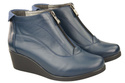Damen-Winterstiefel, Naturleder, Marineblau 133 von ElitaBut