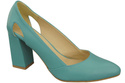 Damenschuhe Türkise Pumps, Naturleder 184 ElitaBut