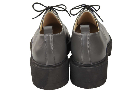 Schuhe Damen Schnürschuhe Graphit Leder Natur 180 ElitaBut