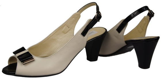 Damenschuhe Sandalen, Naturleder, Beige 843 N ElitaBut