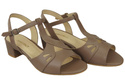 Damenschuhe Cappuccino Sandalen Naturleder 169 ElitaBut