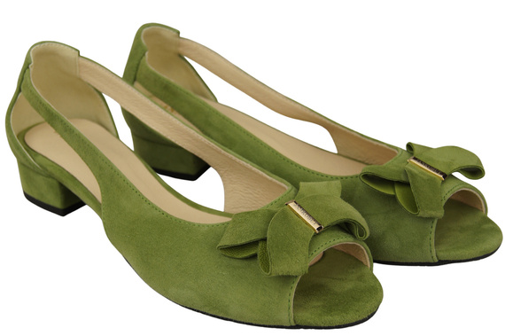 Schuhe Damensandalen Pistazien Naturleder Wildleder 994 Kombination aus Stil und Komfort ElitaBut