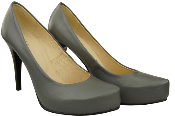 Damen Footwear Aschgrau Stiletto Pumps Naturleder 205 ElitaBut