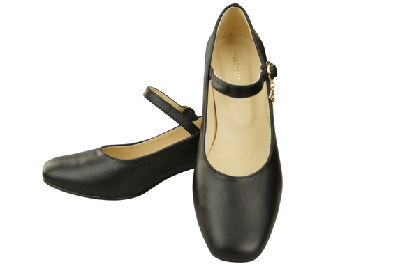 Damenschuhe Schwarz Riemchenpumps Naturleder 202 ElitaBut