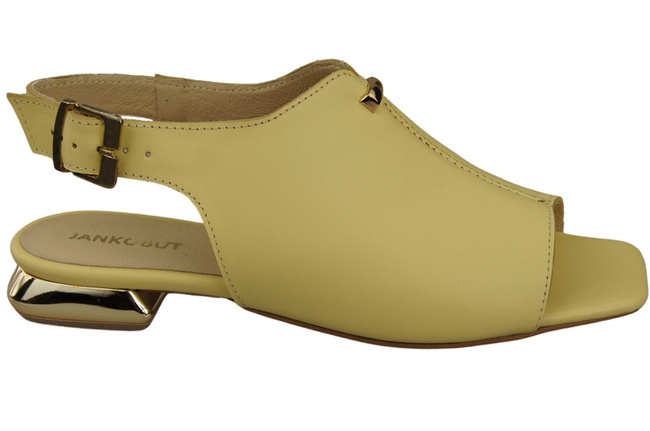 Bequeme Frauenschuhe Sandalen Banane Flacher Goldabsatz Naturleder 207 ElitaBut