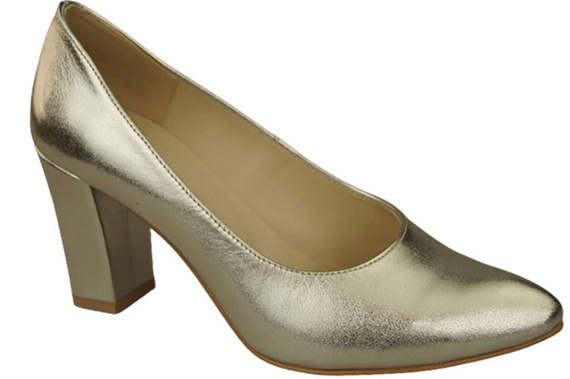 Damenschuhe Goldene Pumps, Naturleder 170 ElitaBut