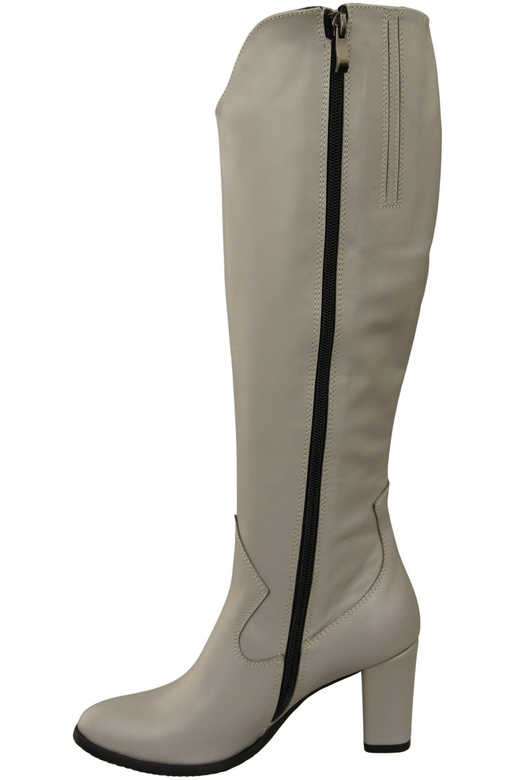 Stilvolle Damen Helle Esche Stiletto Stiefel Naturleder 211 ElitaBut