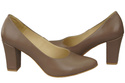 Damenschuhe Cappuccino-Pumps Naturleder 170 ElitaBut