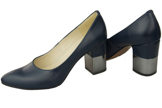 Damenschuhe Pumps Marineblau Naturleder 144 ElitaBut