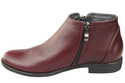 Frühlingsstiefel für Damenschuhe, Naturleder, Burgunderrot 872 ElitaBut