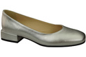Bequeme Frauen Schuhe Silber Flats Natural Leder 204 ElitaBut