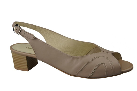 Damenschuhe Sandalen, Naturleder, Cappuccino Lico 991 ElitaBut