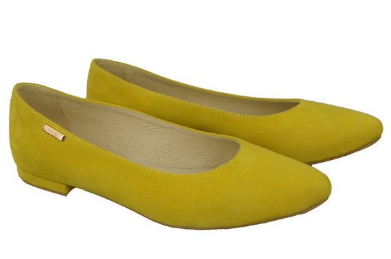 Damenschuhe Ballerinas Lemon, Naturleder, Wildleder 131 ElitaBut