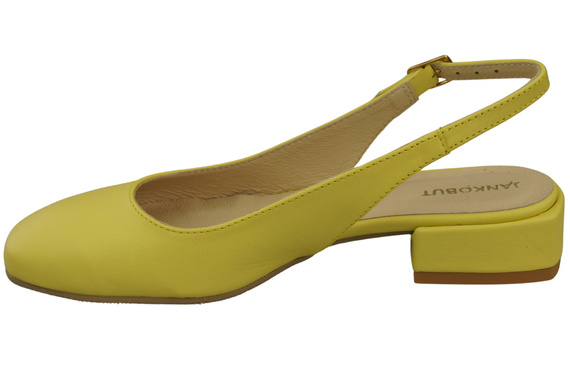 Damen Schuhe Sandalen Zitrone Flacher Absatz Naturleder 206 ElitaBut