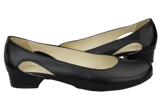 Damen Ballerinas Schwarz, Naturleder 103 ElitaBut