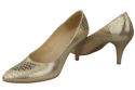 Damenschuhe Pumps Gold, Schlangenmotiv, Naturleder 150 ElitaBut