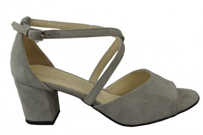 Damenschuhe Sandalen Popiel, Naturleder, Wildleder 111 ElitaBut