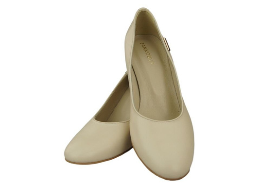 Damenschuhe Pumps Beige Naturnarbenleder 125 ElitaBut