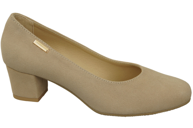 Bequeme Frauen Schuhe Beige Wildleder 172 Z ElitaBut