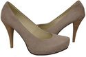 Damenschuhe Cappuccino-Pumps Naturleder Wildleder 644 ElitaBut