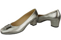 Damenschuhe Pumps Naturleder 187 Silber ElitaBut