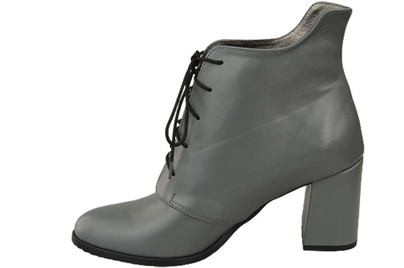 Damenschuhe Schnürstiefel Frühling/Herbst Naturleder Grau 174 L ElitaBut