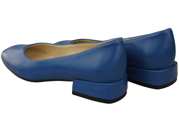 Bequeme Frauen Schuhe Blau Flats Natural Leder 204 ElitaBut