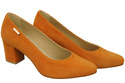 Damenschuhe Pumps Orange Naturleder Wildleder 106 ElitaBut