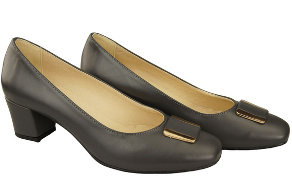 Damenschuhe Pumps Naturleder 187 Graphit ElitaBut