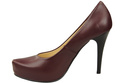 Damen Footwear Burgund Stiletto Pumps Naturleder 205 ElitaBut