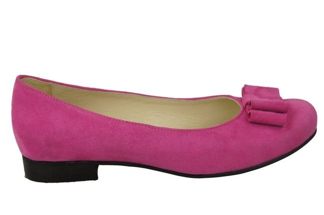 Damenschuhe Ballerinas Fuchsia, Naturleder, Wildleder 126 ElitaBut