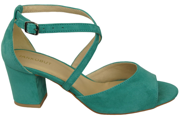 Damenschuhe Sandalen Türkis, Naturleder, Wildleder 111 ElitaBut