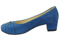 Damenschuhe Pumps Blau, Natürliches Wildleder 135 ElitaBut