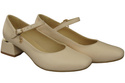 Damenschuhe Beige Riemchenpumps Naturleder 202 ElitaBut