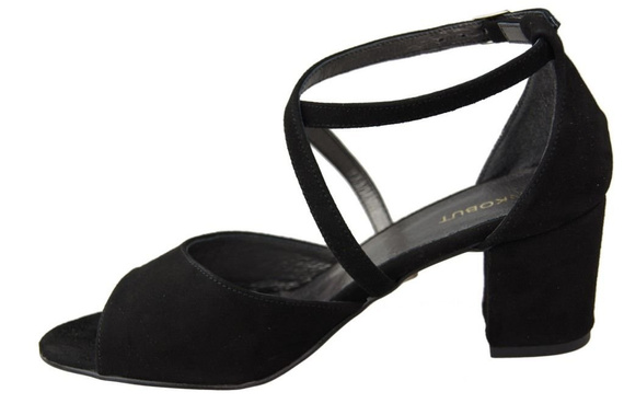 Damenschuhe Sandalen Schwarz, Naturleder, Wildleder 111 ElitaBut