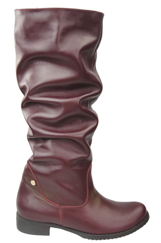Schuhe Damenstiefel Stiefel, Naturleder 123 Bordo ElitaBut