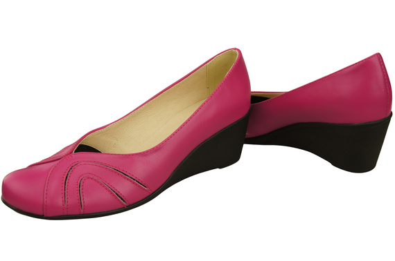 Damen Schwarz Naturleder Gestiefelte Purpurfarbig 828 ElitaBut