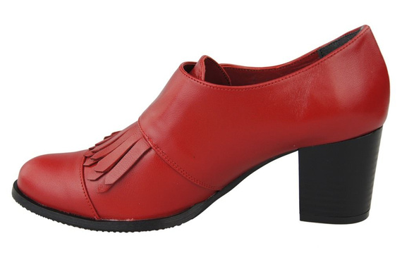 Damenschuhe, Naturleder, Rot 985 ElitaBut