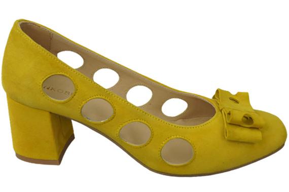 Damenschuhe Zitronenpumps Natürliches Wildleder 182 ElitaBut