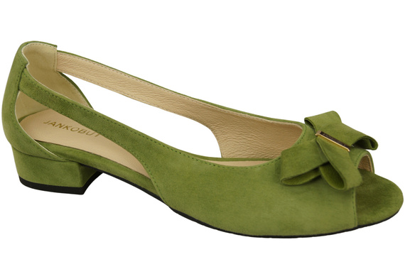 Schuhe Damensandalen Pistazien Naturleder Wildleder 994 Kombination aus Stil und Komfort ElitaBut