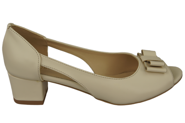 Damenschuhe Beige Sandalen Naturleder 145 ElitaBut