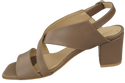 Damenschuhe Cappuccino Sandalen Naturleder 149 ElitaBut