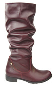 Schuhe Damenstiefel Stiefel, Naturleder 123 Bordo ElitaBut