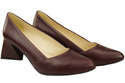 Damen Pumps Burgund Echtleder Spitz Zehen Absatz ElitaBut 221