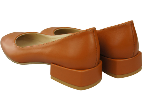 Bequeme Frauen Schuhe Rotes Flats Natural Leder 204 ElitaBut