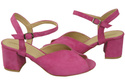 Damenschuhe Sandalen Fuchsia Naturleder Wildleder 185 ElitaBut