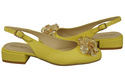 Damen Schuhe Zitrone Sandalen mit Kristallen Naturleder 215 ElitaBut